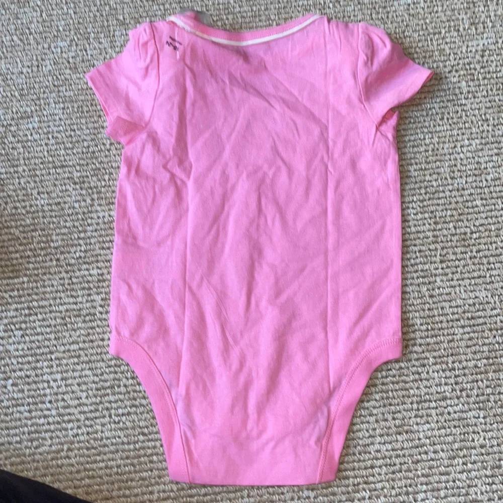 NWT Gap pink onesie with stars
